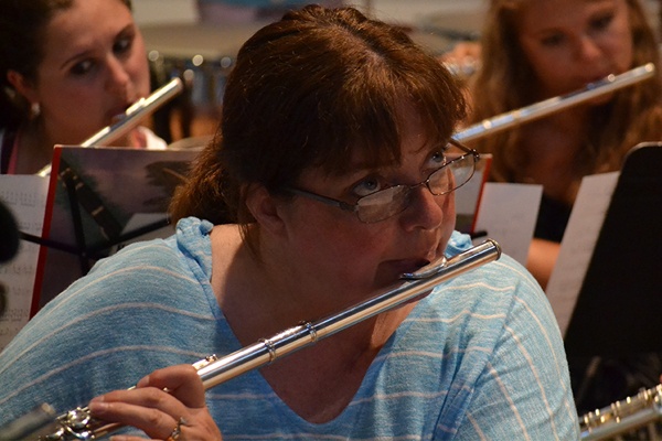 adult flute student