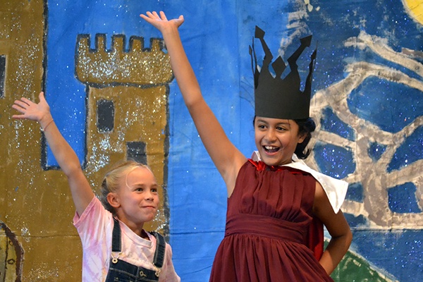 Children performing in a play