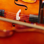 cello laying on its side