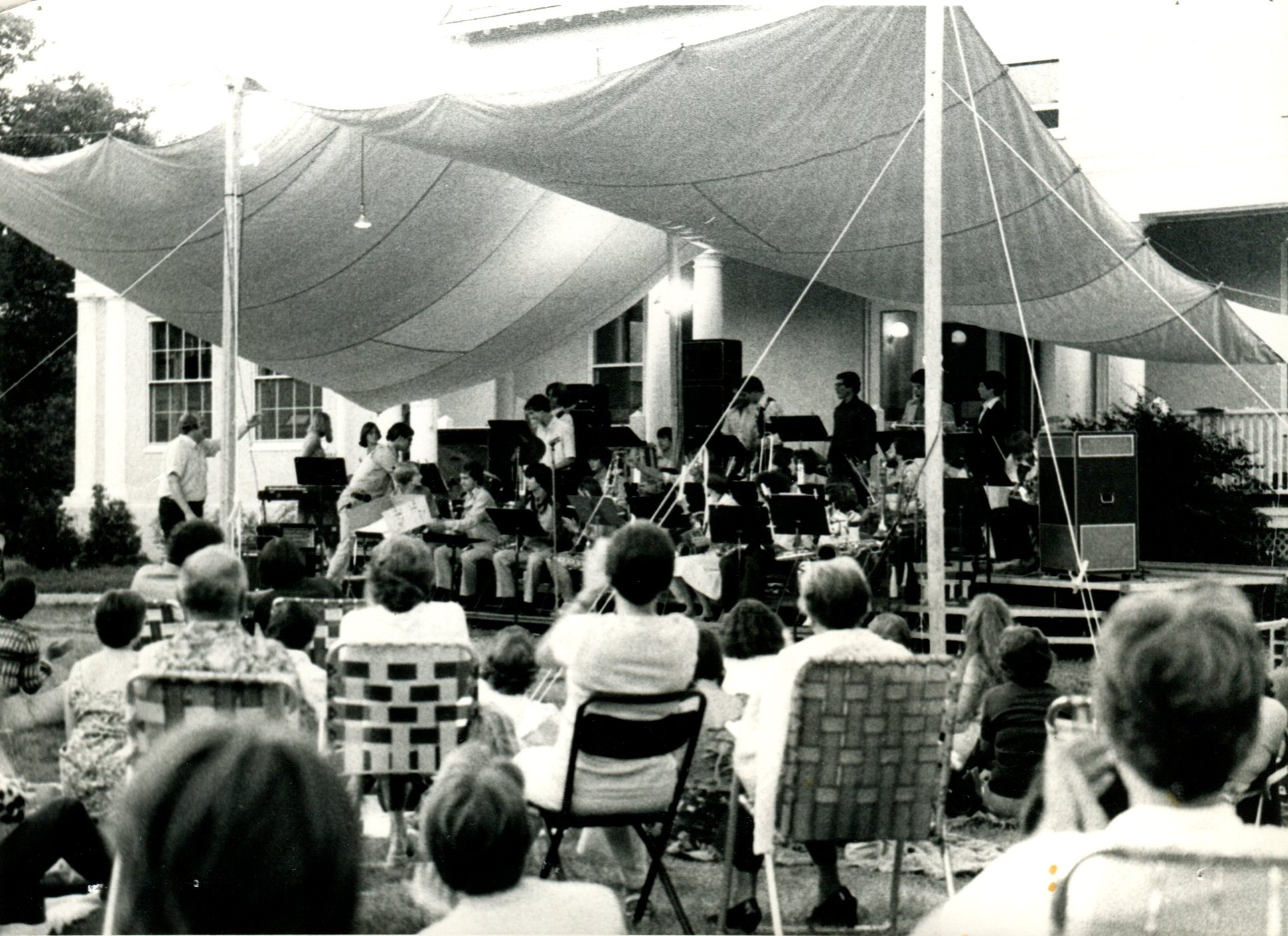 Vintage SSC photo of outdoor concert