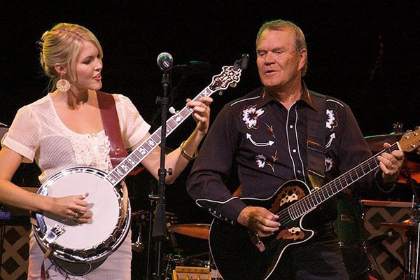 Ashley and Glen Campbell