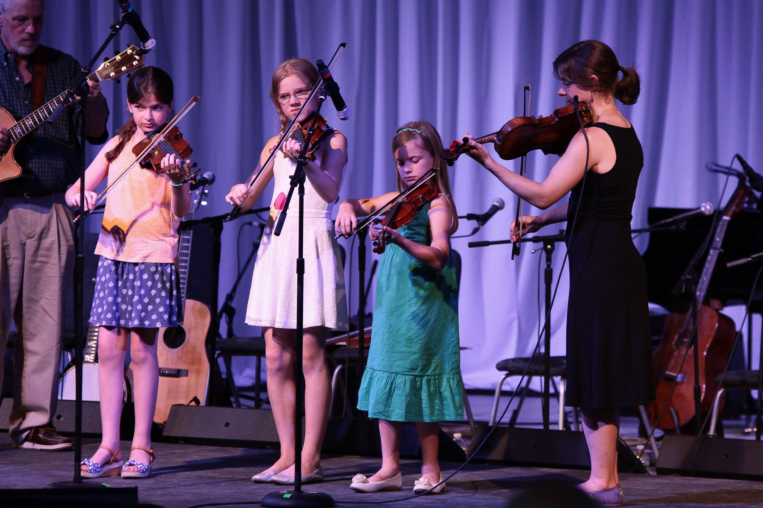 Musicians performing during A Celtic Sojourn at South Shore Conservatory in 2016